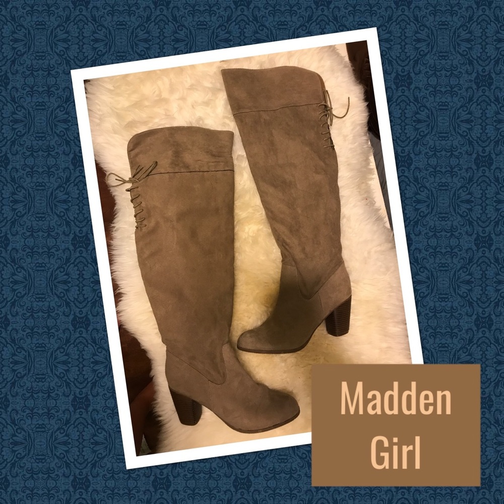 Madden Girl Faux Suede Boots
